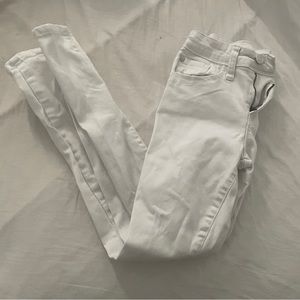 guess white skinny jeans women's size 24